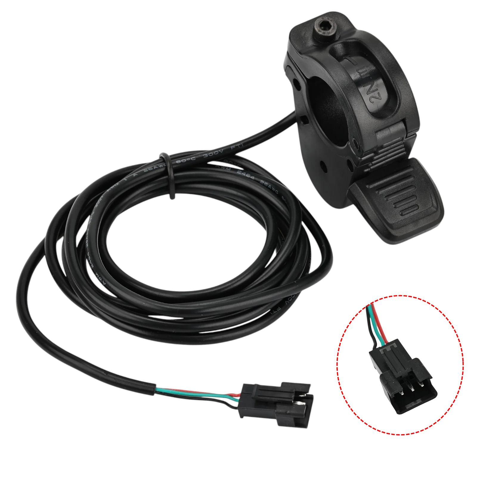300X Drossel für Elektrofahrrad Roller Daumenbeschleuniger 24V 36V 48V 72V Rechts/Links Hand Universal Zubehör