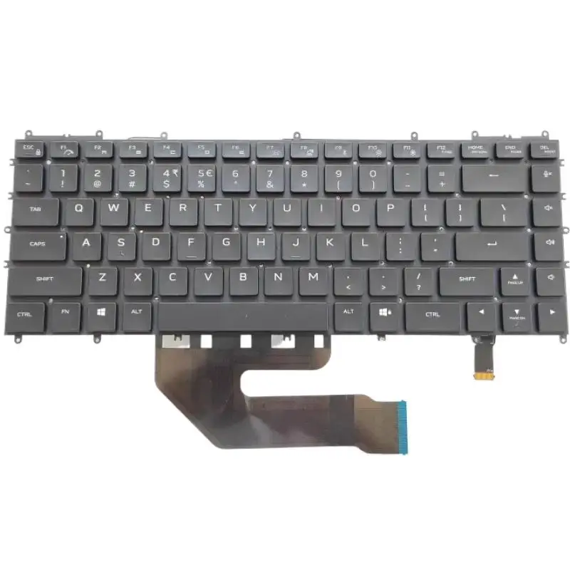 FORNew Für Dell Alienware X17 R1 R2 US Tastatur Nicht RGB 0KFWXW KFWXW