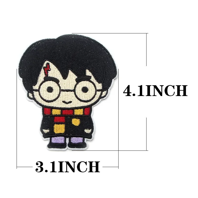 Harries Series Clothes Stickers Anime Figure Embroidery Patches Potters Magic Academy Jacket Decor Pants Bag Clothing Kids Gifts