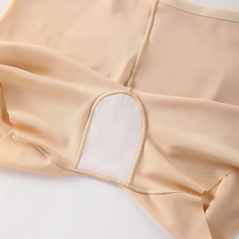 3 pezzi biancheria intima da donna pantaloncini dimagranti senza cuciture a vita alta mutandine Shaper biancheria intima pantaloni corti di sicurezza protezione da donna in seta di ghiaccio