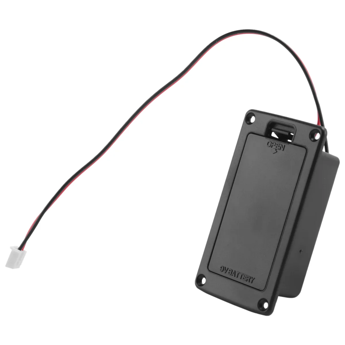Penutup baterai Pickup aktif gitar pemasangan datar 9V kotak penyimpan baterai casing penyimpanan untuk gitar elektrik Aksesori Bas kaya