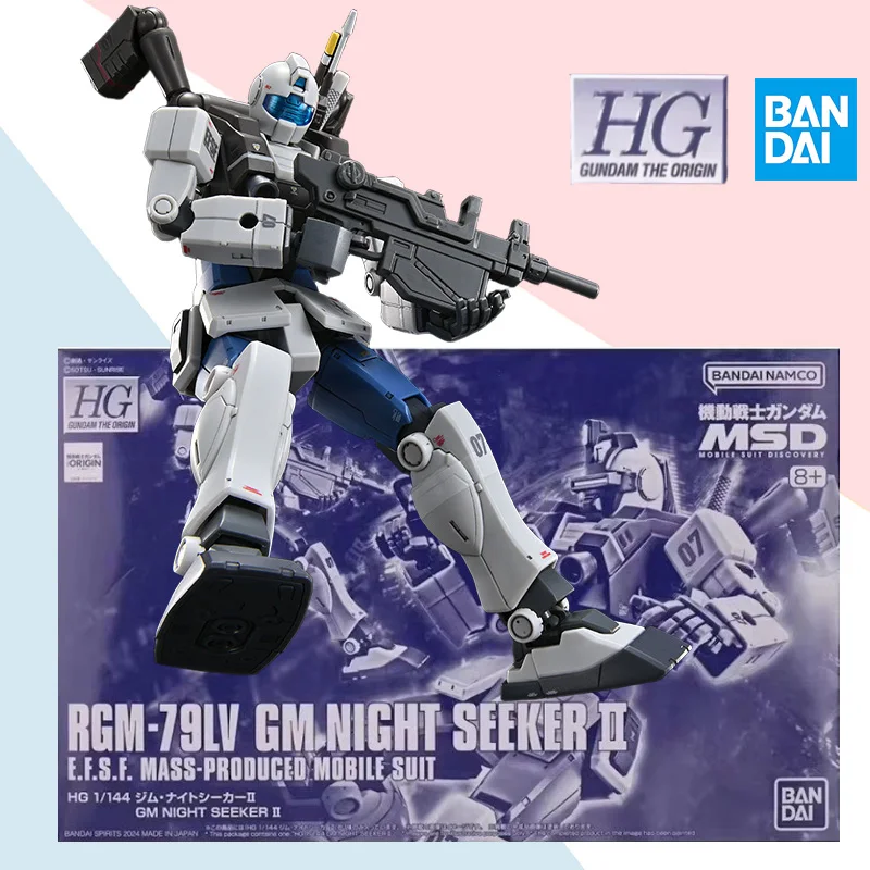 

Bandai оригинальный HGGTO 1/144 RGM-79LV GM NIGHT SEEKER 2 Gundam аниме фигурка в сборе модель орнамент коллекция игрушка в подарок