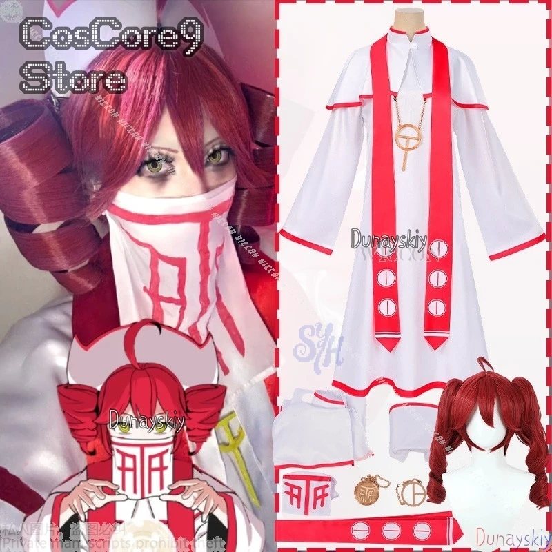 Anime-Spielprojekt Sekai Cosplay Tettoo T ien Grad Sean Sean Sean Sean Durant Innov Idol Vtuber Bühnenuniform Nonne Schwester Uniform Kleid Lolita Halloween Party