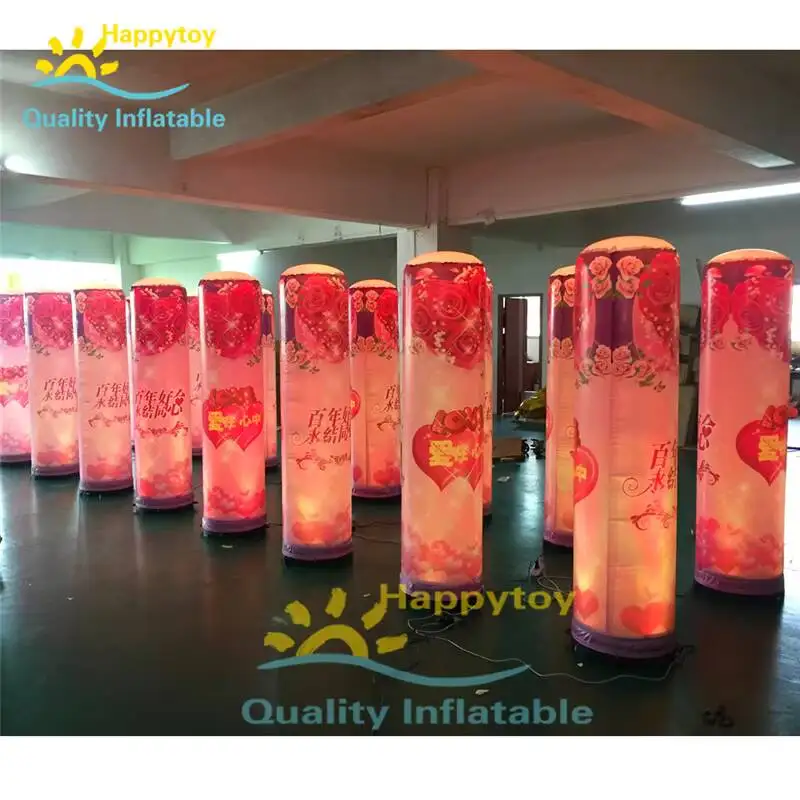 2018 Most Popular Inflatable Light Pillar Party Decoration Custom Giant LED Inflatable Column/ Inflatable Pillar With Led Light