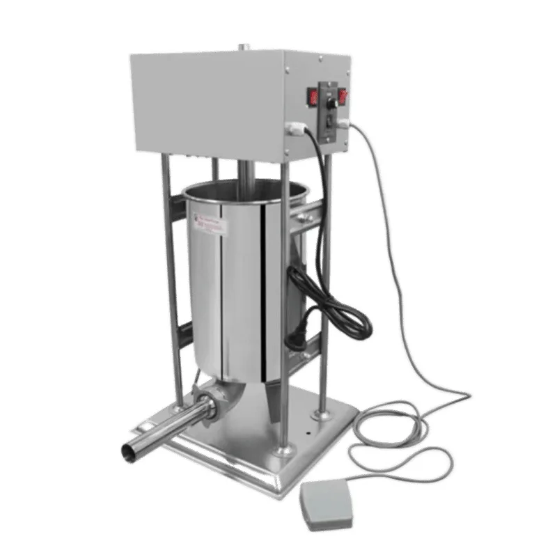 Electric Sausage Stuffer Machine Commercial Automatic Foot Operated Meat Filling for Sausages Ham Home Use