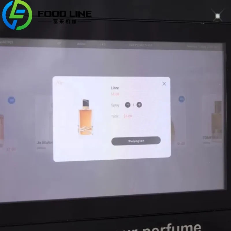 Poland AI Smart Indoor Perfume Vending Machine Steel Metal Credit Card Coin QR Code Token Payment Systems Retail Application