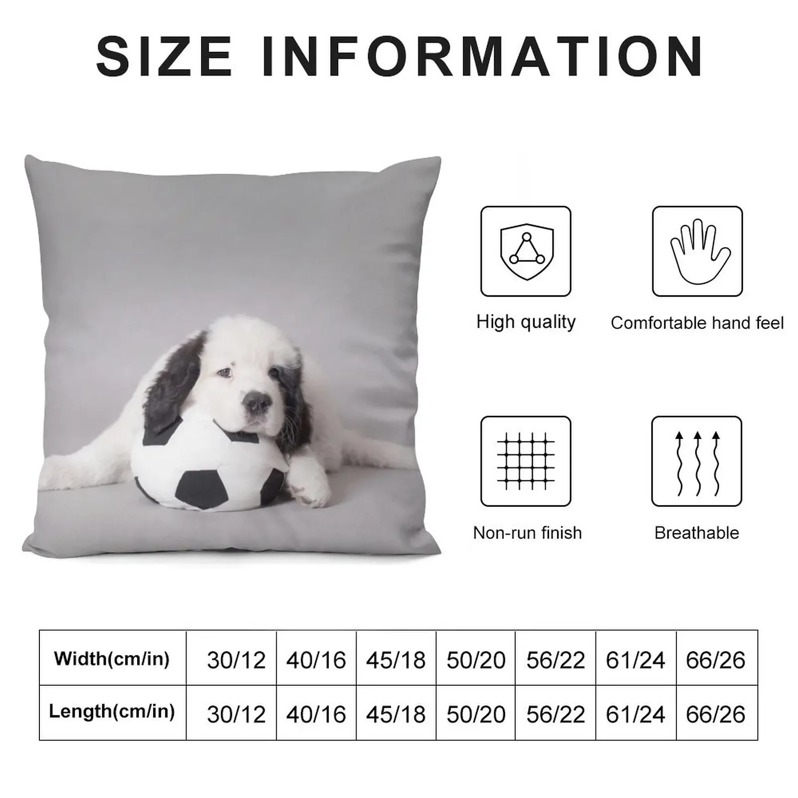 Landseer puppy with soccer ball Throw Pillow christmas supplies Cushions For Decorative Sofa Sitting Cushion pillow