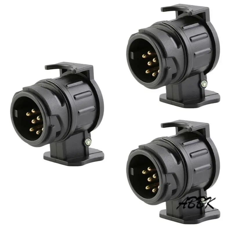 

ABBK-13 Pin To 7 Pin Trailer Adaptor Caravan Truck Towbar Car Towing Plug Adapter 12V Electric Socket Converter Connector