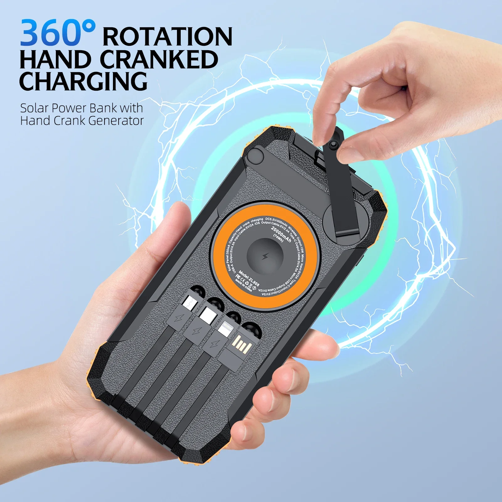100000mAh Solar Power Bank Sne - Solar Emergency Charger recensie en prijs