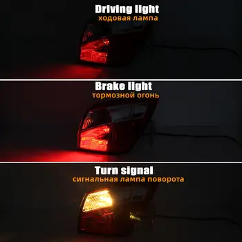 Vnější zadní světlo pro Nissan Qashqai 2008-2015 verze EU, brzdová mlhová světla, příslušenství, výstražná světla pro jízdu 10 nejlepší prodej úprava Nissanu Qashqai - №1