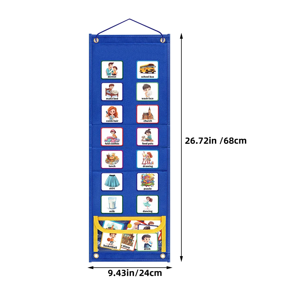 1 مجموعة مخطط المهام معلقة الجدول الزمني البصري اليومي مخطط مجلس الروتينية ومخطط السلوك التقويمات ل #4