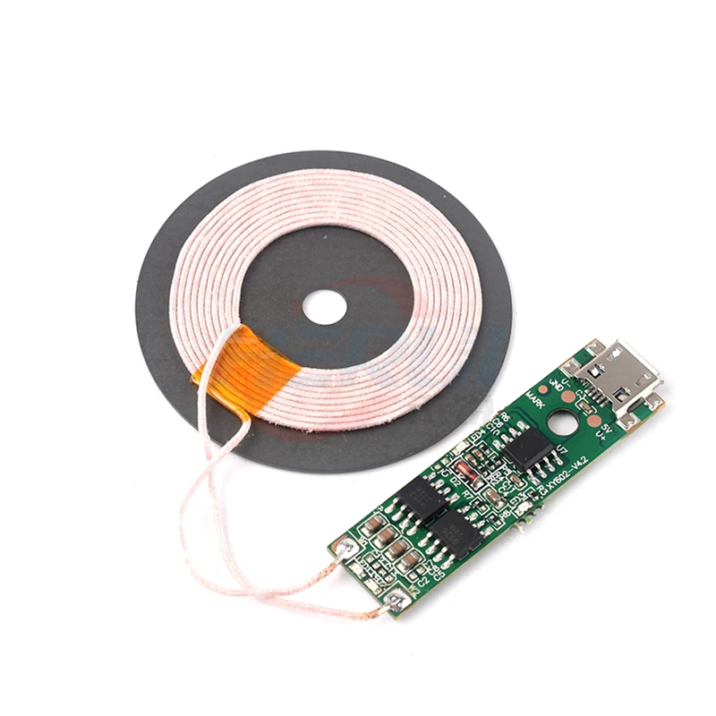 5W 1A wireless charger Transmitter module base PCBA board coil General QI standard modification scheme