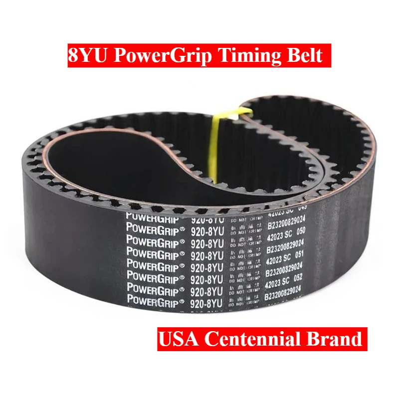 

608-8YU 616-8YU 624-8YU 632-8YU 640-8YU PowerGrip 8YU Machine Transmission Timing Belt U.S.A Variator Main Shaft Pulley Belt