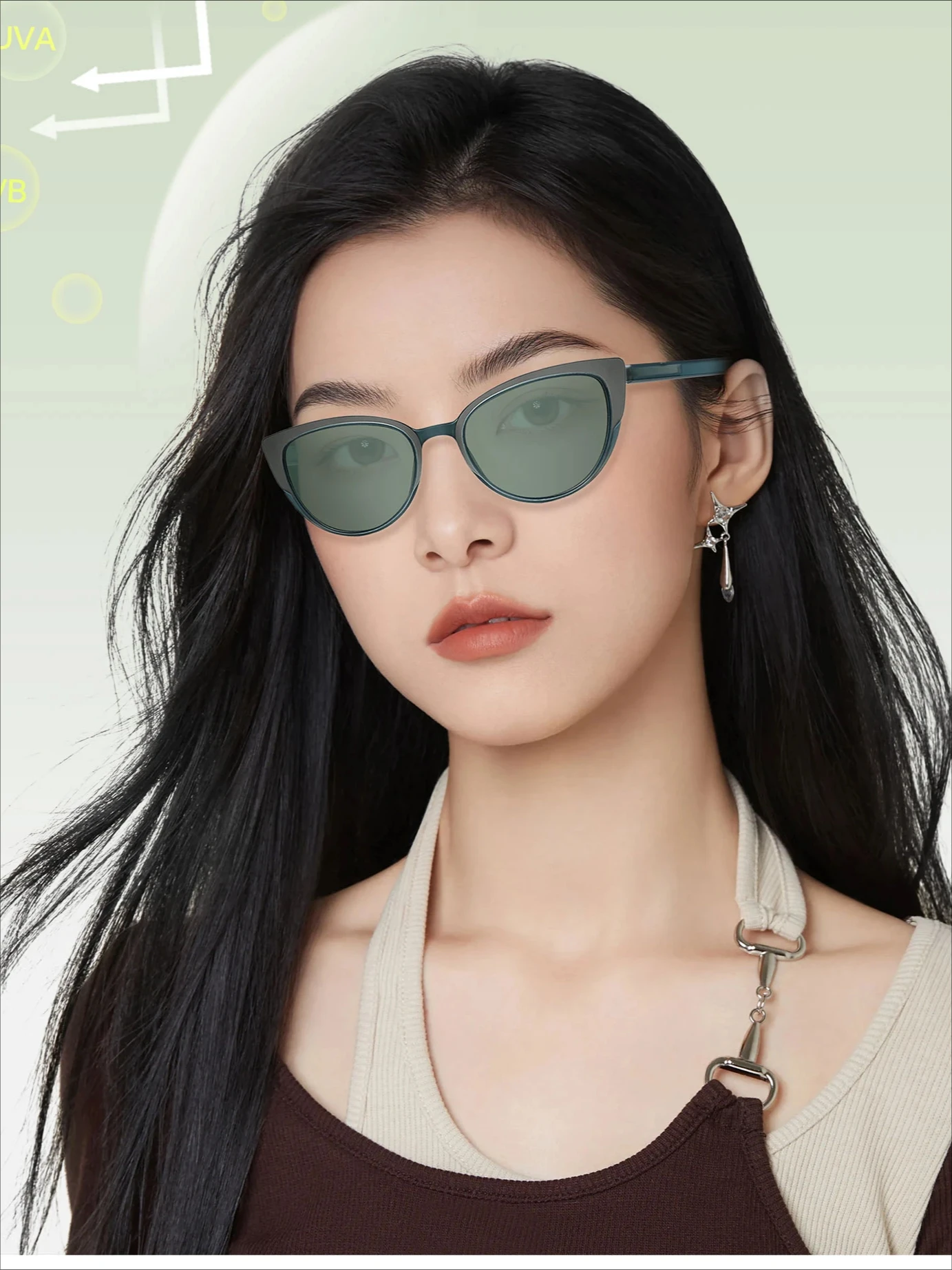 2024 New sunglasses female magnetic absorption 2-in-1 myopia polarized UV protection sunglasses Optical glasses