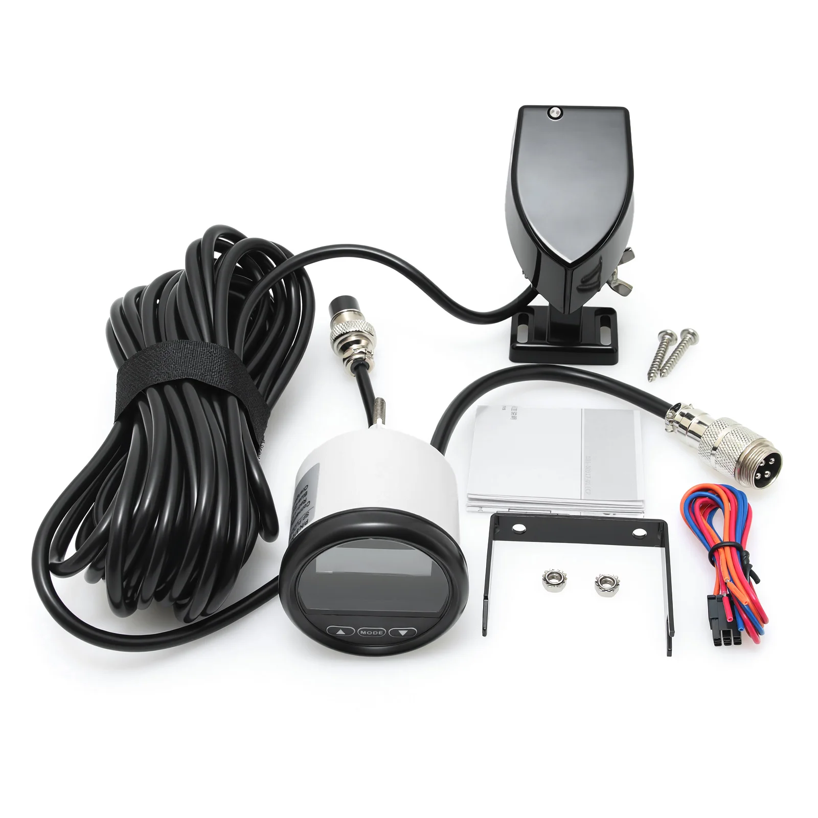 52MM Depth Gauge Waterproof Universal Marine Boat Digital Depth Meter Pulse Signal White Backlight For Marine Boat