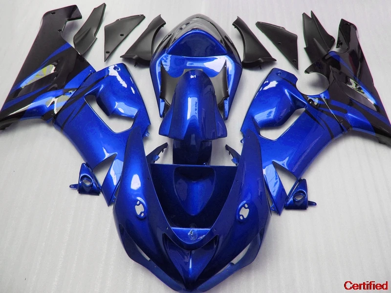 

Free Custom as you need fairings kit for Kawasaki 2005 2006 Ninja ZX6R motorcycle fairing kits ZX 6R 636 05 06 dark blue