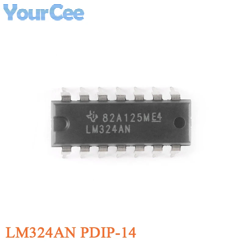 10pcs LM324N LM324DR LM324PWR LM324ADR LM324AN LM324APWR LM324BIPWR DIP-14 SOIC-14 TSSOP-14 Quad เครื่องขยายเสียงชิป