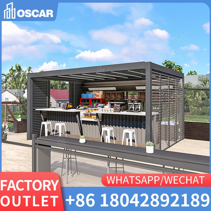 

outdoor waterproof motorized louvered roof aluminum bioclimatic pergolas kits electric gazebo pavilion garden pergola