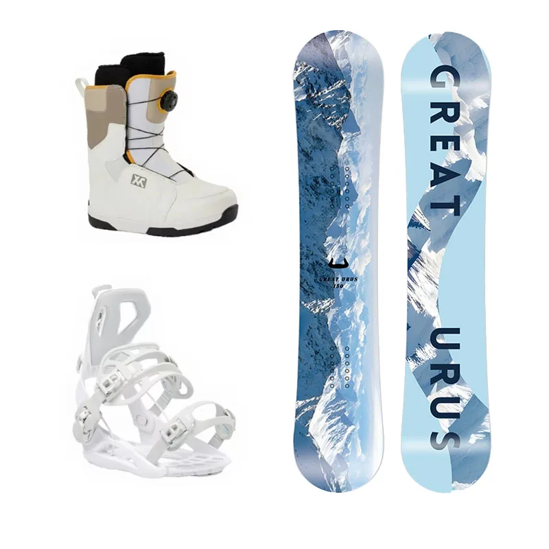 

Complete Freeride Snowboard Set With Boots And Bindings Carbon Fiber For Adult Men
