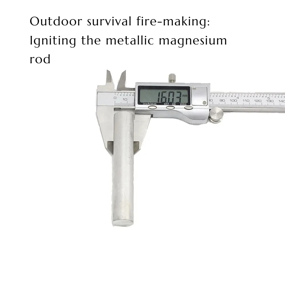 

2PCS EDC Outdoor Solid Combustion Pure Magnesium Rod Camping Fire Heating Survival Emergency Magnesium Ignition Equipment