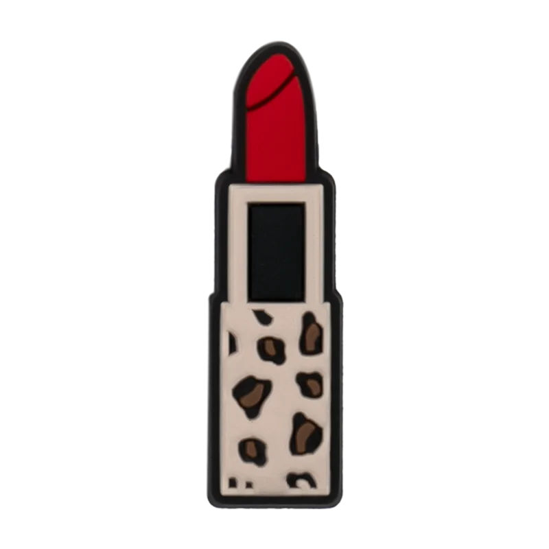 1/23 Stück Schuh-Charms im Leopardenmuster, niedliche Blumen-, Lippenstift- und Herz-Schuh-Accessoires für Damen, Anstecknadeln für Clogs, Sneaker und Sandalen – Detail 9
