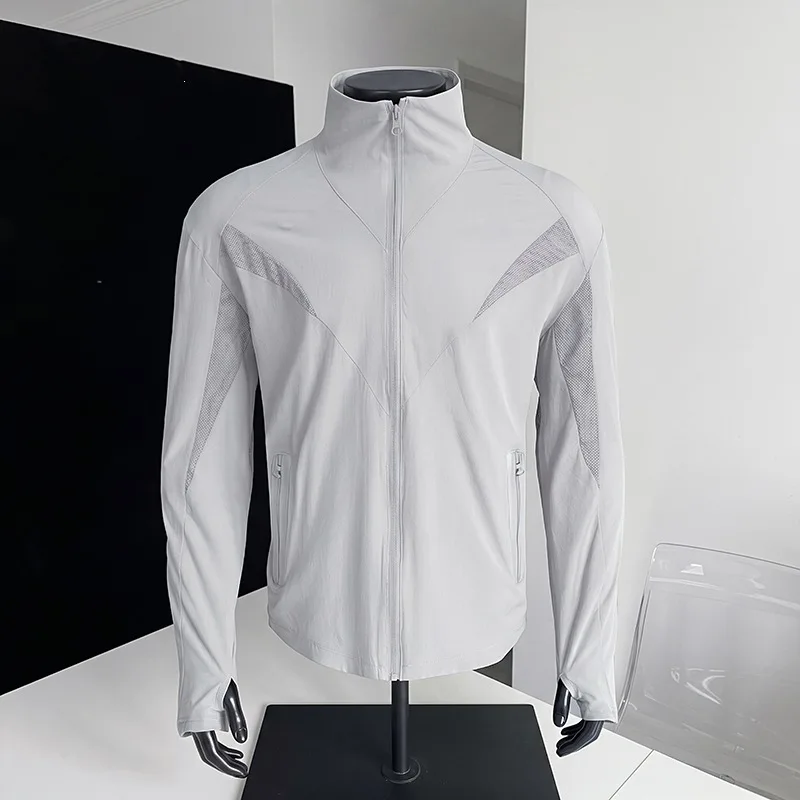 Fashion Running Sports Jacket Men's Fitness Morning Run Basketball Training Quick Drying Tight Fitting Jacket Breathable Jacket