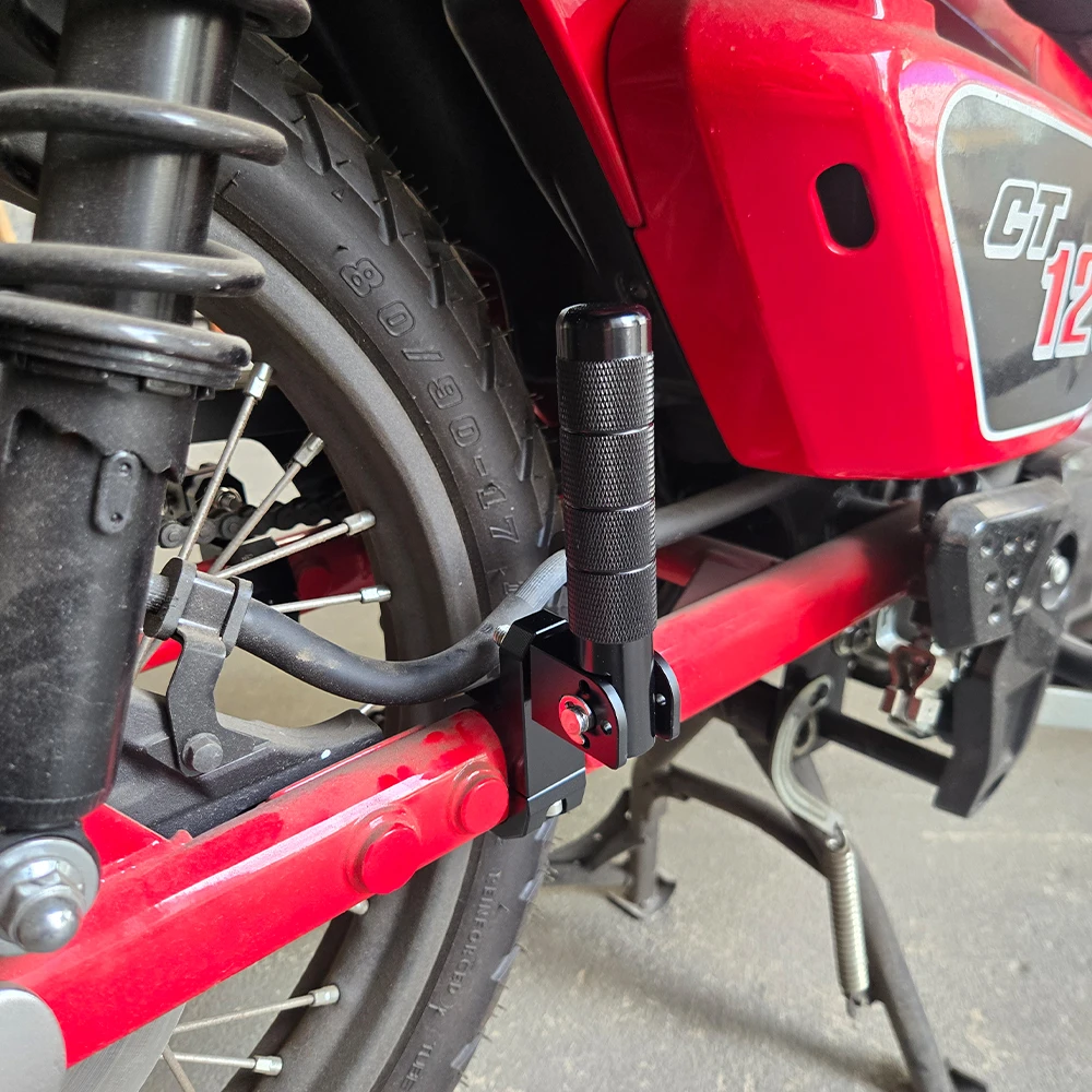 Motorcycle Foldable Rear Foot Pegs Compatible with Honda CT125 Trail 125 Hunter Cub 125