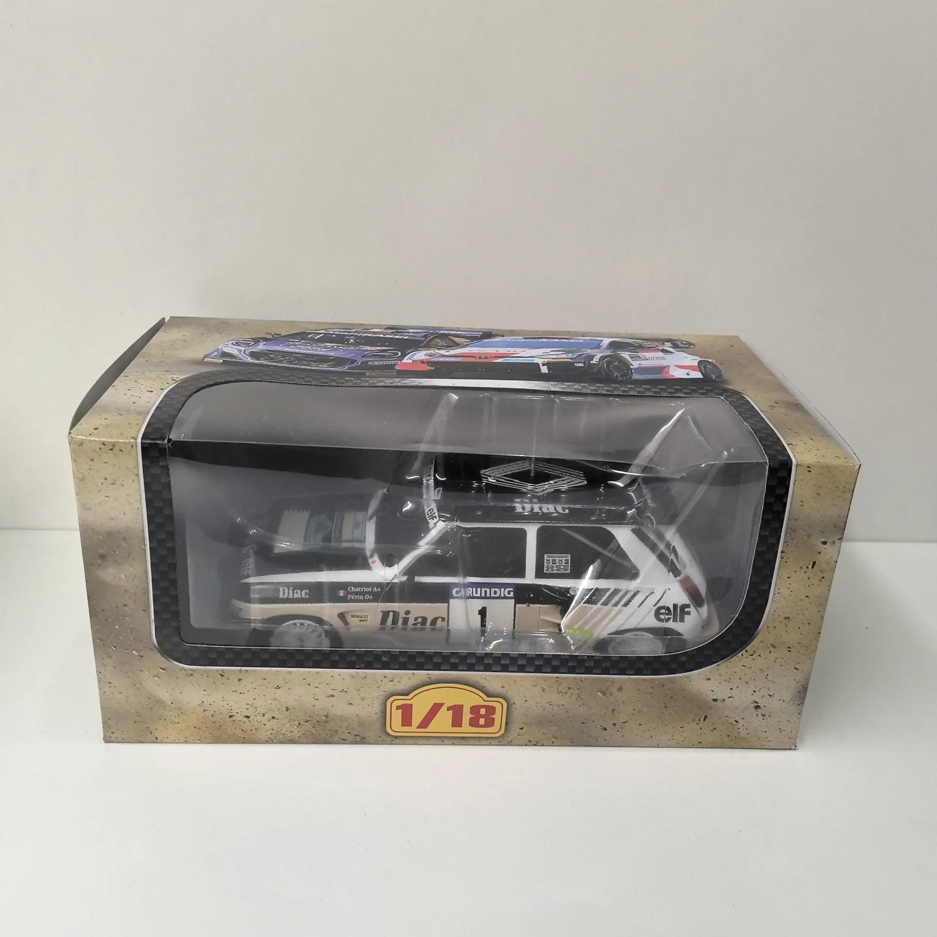 Diecast IXO Escala 1/18 RENAULT 5 MAXI TUBRO # 1 coche de carreras Renault X7 modelo de coche de aleación