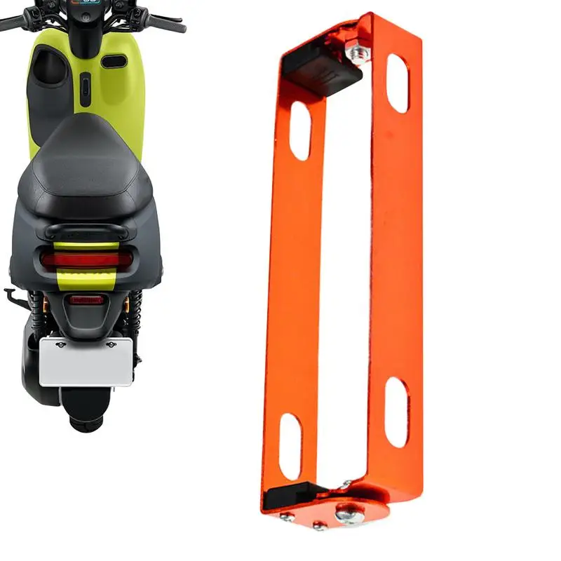 Adjustable Motorcycle License Plate Holder Aluminum Alloy Adjustable Scooter License Plate Rack Rear Bracket Mount License Plate