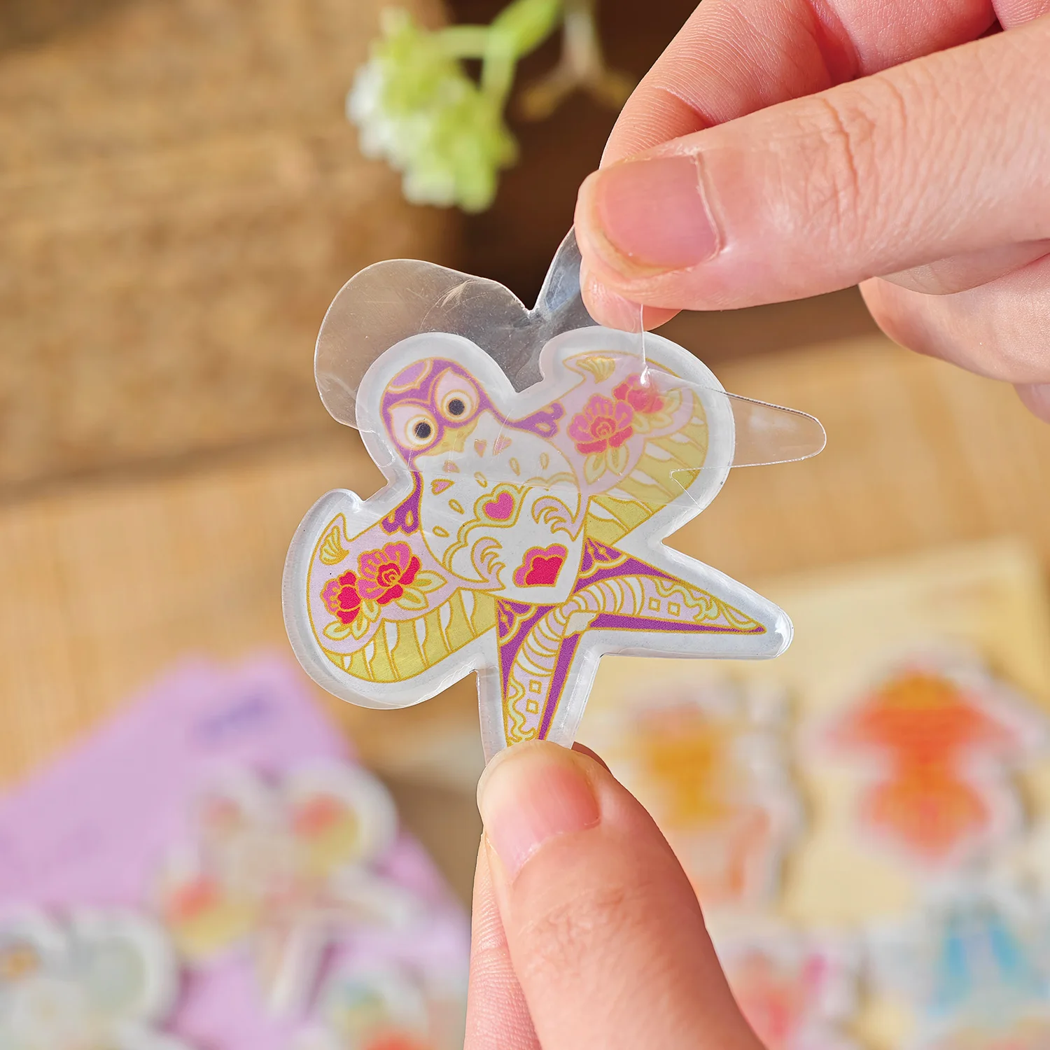 الاكريليك الثلاجة المغناطيس غاسل اللوحة سلسلة الإبداعية لطيف النمط الوطني على شكل خاص المغناطيسي الثلاجة DIY ملصقات الزخرفية #2