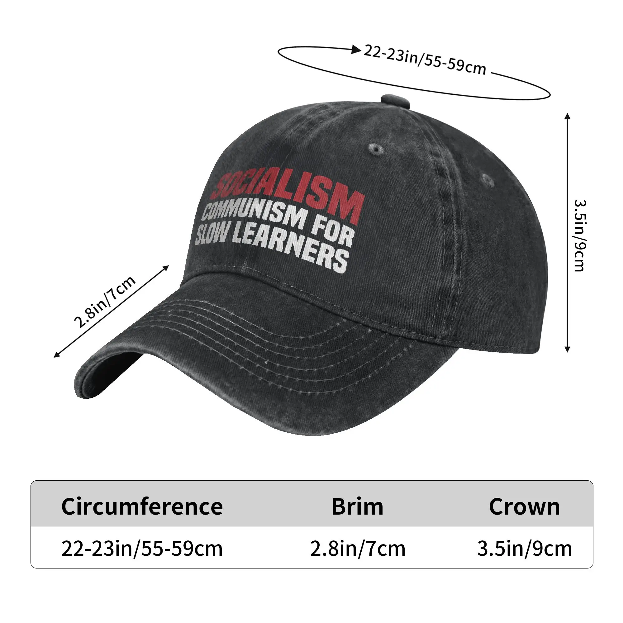 Anti Socialism Definition Capitalism Capitalist Casual Baseball Cap Summer  Trucker Hat Dropshipping Hiking Fishing Snapback Cap