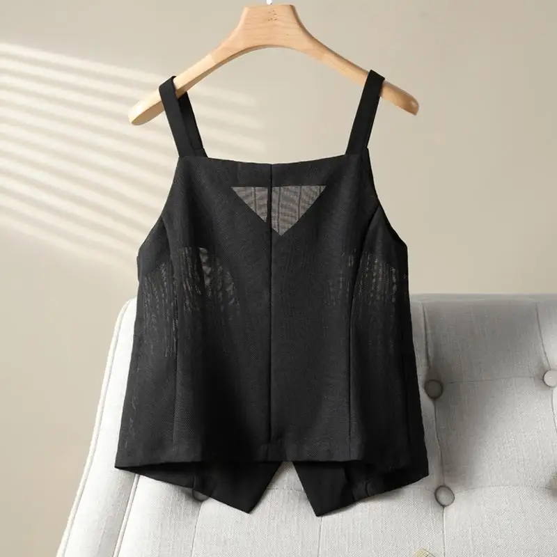 صافي الغزل كاميس الصيف مكتب سيدة أزرار البساطة بلون سترة مصممة معطف السيدات أزياء كل مباراة جيب أعلى المحملة