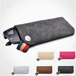 New Felt Sunglasses Case Colorful Candy Eyeglasses Box Soft Glasses Bag For Men Women Fashion Eyewear Accessoires