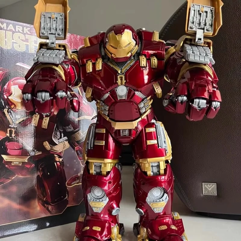 Fondjoy Toy Iron Man Actionfigur – Mark Hulkooster Hulkbuster im Maßstab 1:7, Rüstung, Montagemodell, Spielzeug für Sammler und Weihnachtsgeschenke