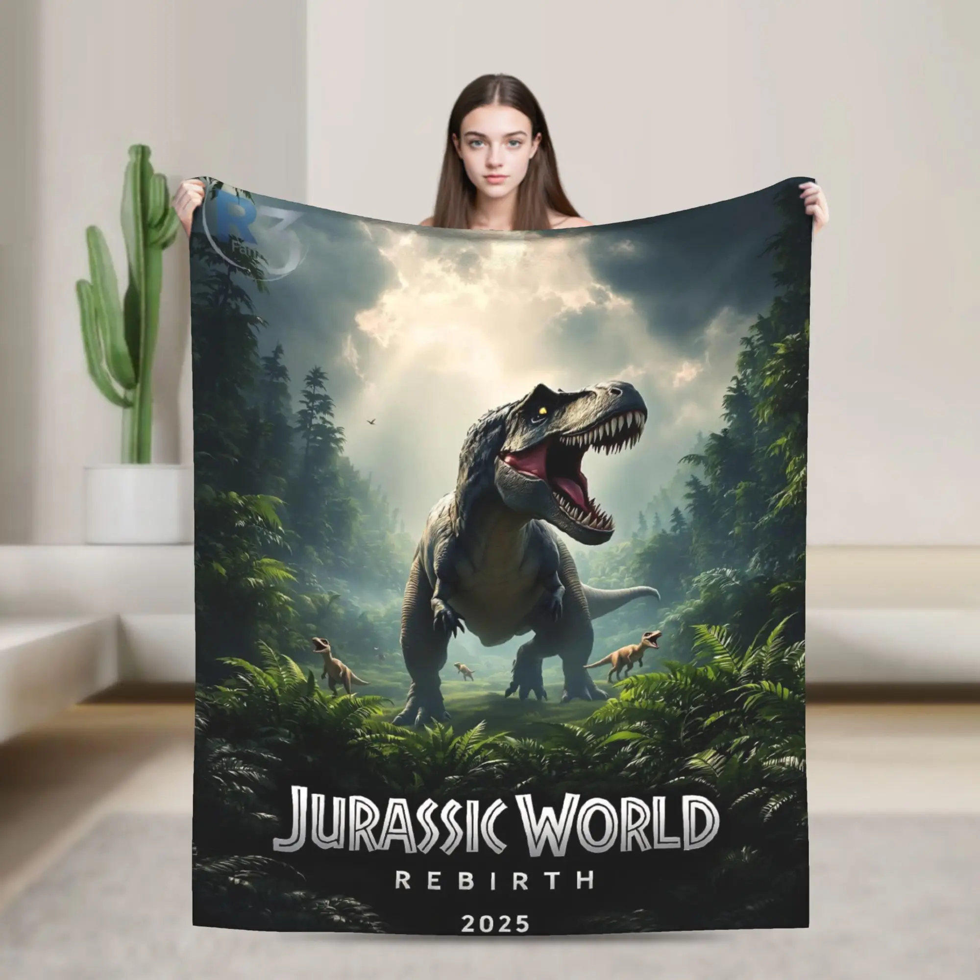 

Jurassics Parks Worlds Blankets Flannel Spring/Autumn Multi-function Lightweight Throw Blanket for Home Outdoor Quilt