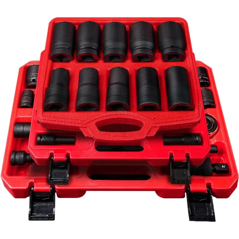 

Auto repair special sleeve lengthened hexagonal wrench set, pneumatic air cannon sleeve set