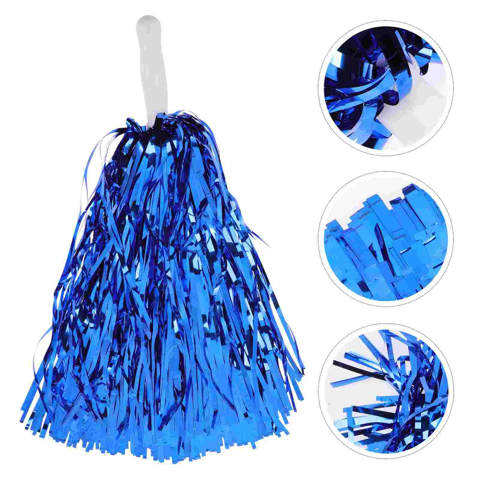 4 Pcs Flower Pom Poms Cheerleading Pompom Cheerleader Blue Cheerleaders Costume Accessory