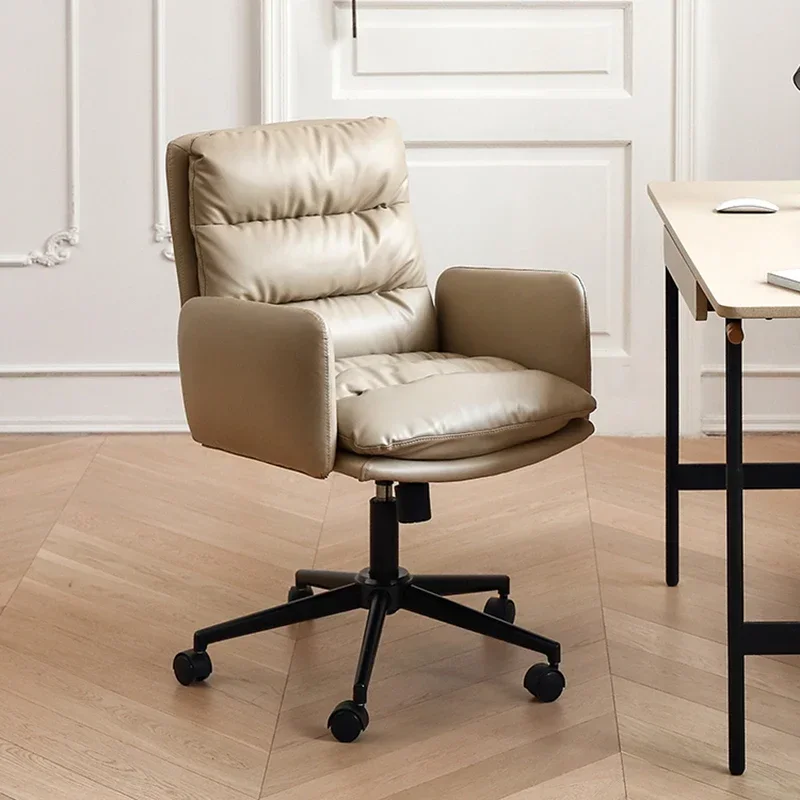 

m Скандинавский компьютерный офисный стул, роскошный домашний комфорт, сидячий офисный стул, эргономичная спинка, мебель для салона m