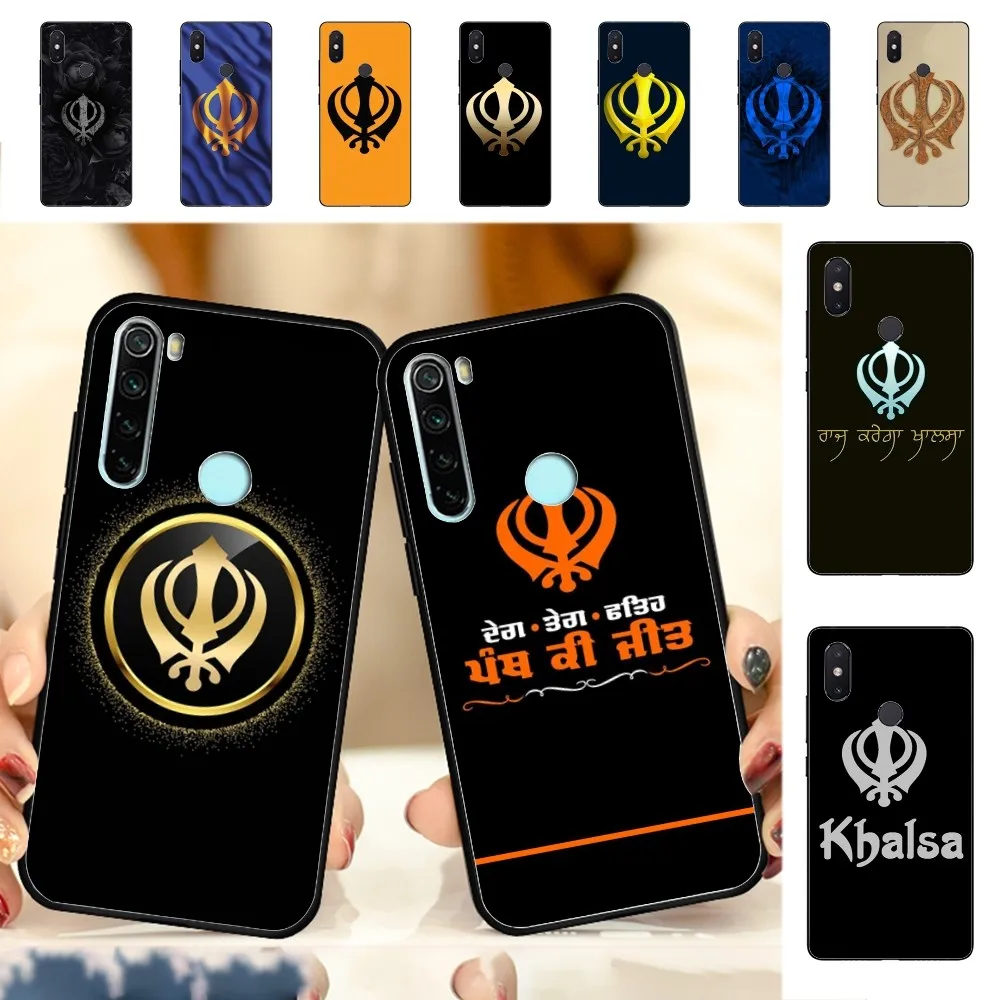 S-Sikh K-Khanda S-Sikhism Phone Case For Redmi Note 4 X 5 A 6 7 8 T 9 9S 10 11 11S 11Epro Poco M3 Pro