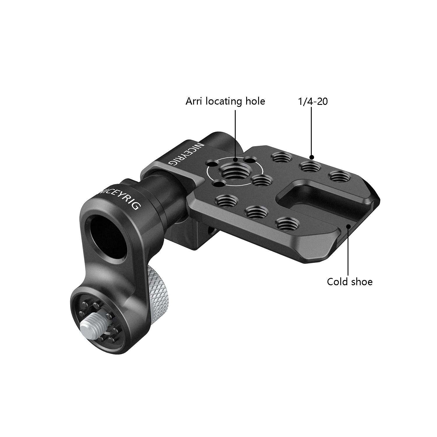 NICEYRIG 15mm Rod Extension Kit with Cold Shoe Plate Applicable for Sony FX6 FS5