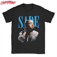 Sades Adu T Shirt Men Pure Cotton Funny T-Shirts Round Collar Singer Tees Short Sleeve Clothes Unique