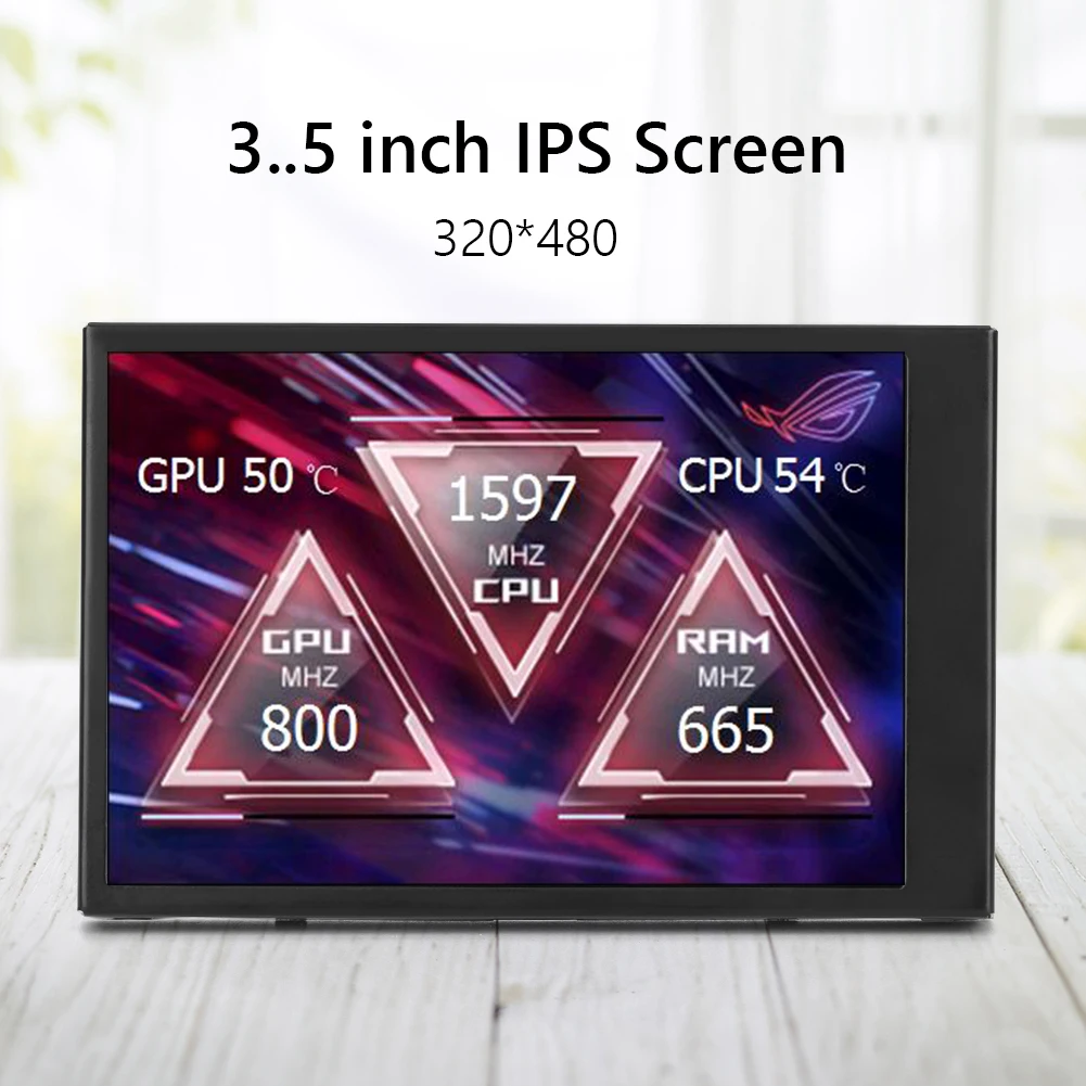 Imagem -04 - Tela Lcd Drive Display Monitor Dual Tipo-c Interface 320x480 para pc Computadores Mini Itx Chassis Cpu 3.5 Aida64