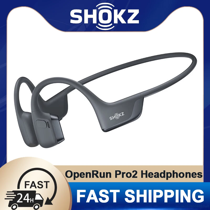 New SHOKZ OpenRun Pro 2 S820 Earphones Wireless Bluetooth 5.3 Headphones IP55 Waterproof Bone Conduction Sports Music Earbuds