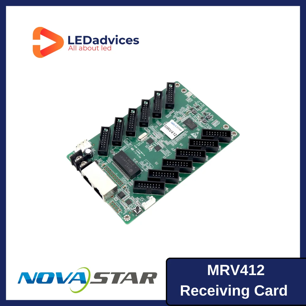 

Novastar MRV412 Receiving Card For LED Screen Conroller MRV Series Receiver Outdoor Indoor Rental Fixed Installation Display