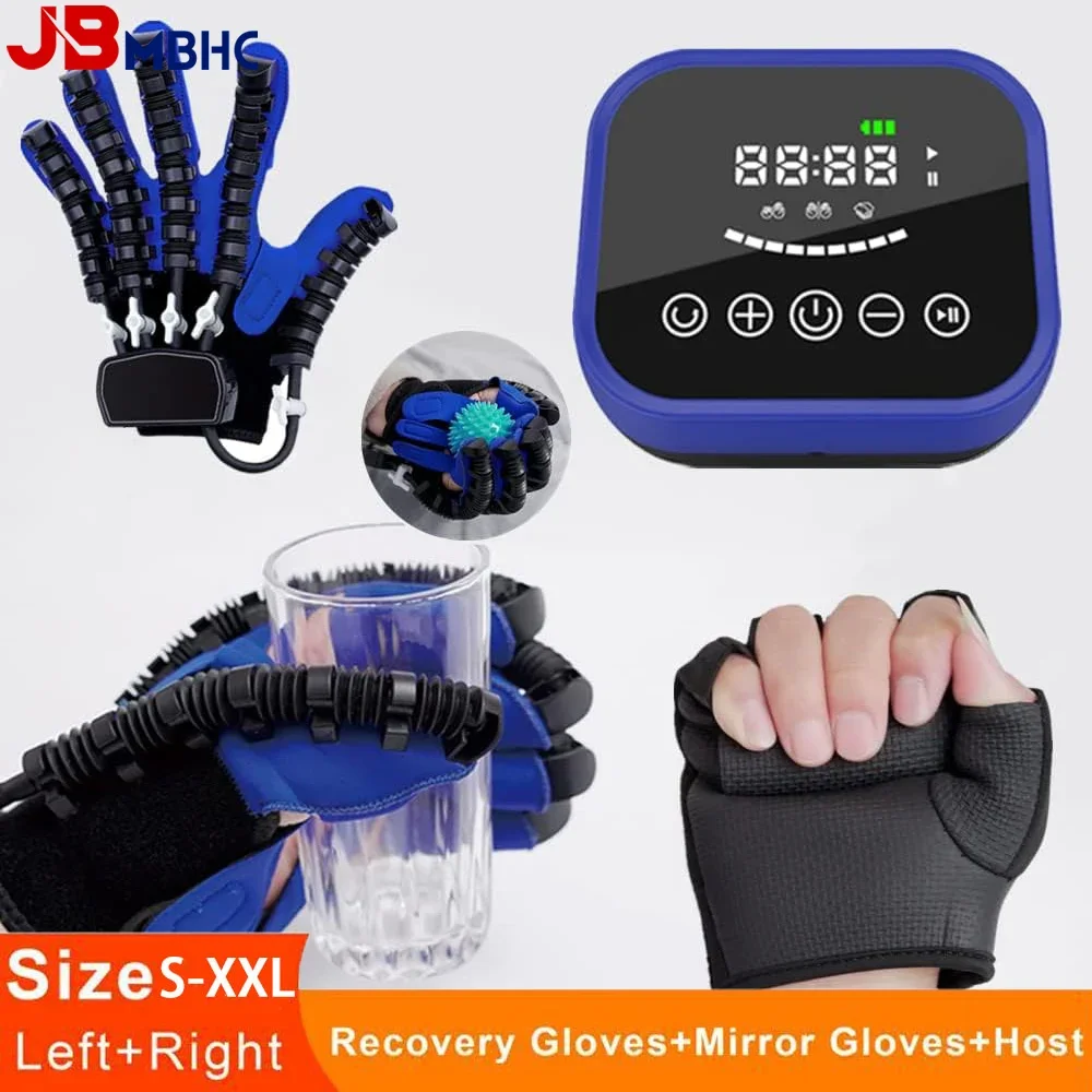 Hand Rehabilitation Robot Gloves Hemiplegia Restore Training Equipment Left & Right Hand Stroke Finger Extension Recovery Device