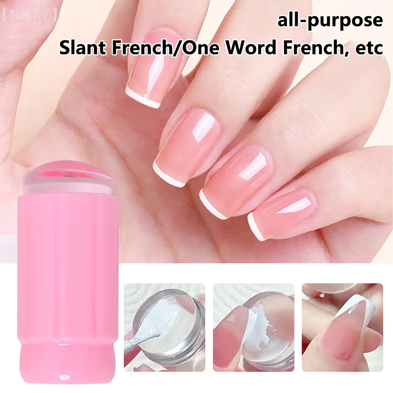 Nail Clear Silicone Seal Stamps With Scraper UV Gel Transfer Template French Nails Tools Accessories DIY Nail Art Enthusiasts