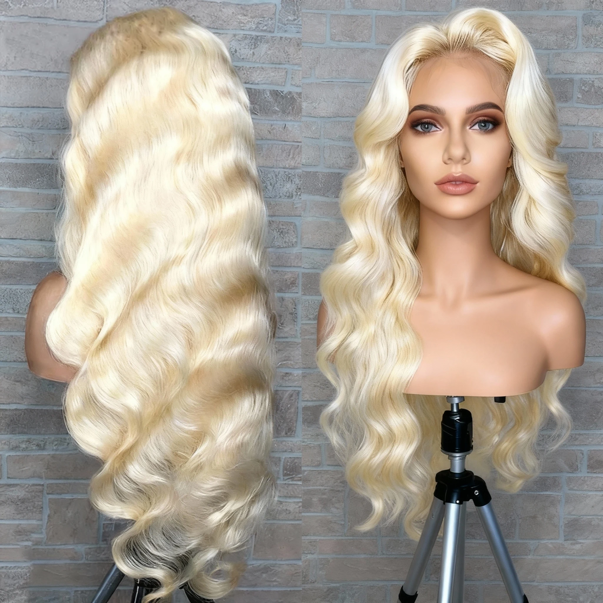 30 40 بوصة 13x6 الدانتيل الباروكة الأمامية 613 شقراء الجسم موجة 13x4 الدانتيل شعر مستعار أمامي قبل قطعها البرازيلي خصلات الشعر المستعار الإنسان 200 الكثافة