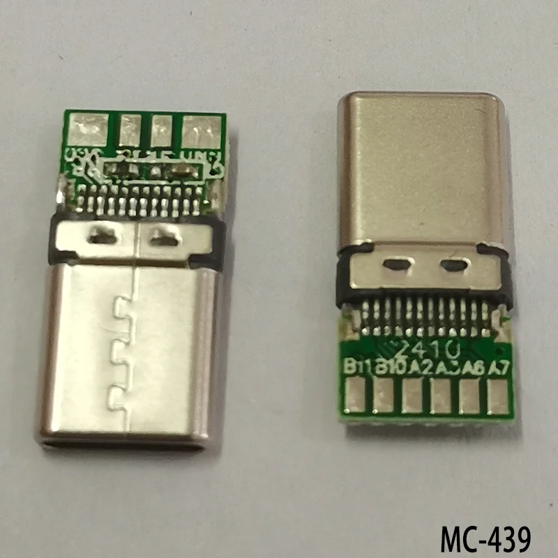 1PC USB 3.1 Male Female Type C Charging Data Port Interface Connector With PCB 2/4/6P Solder Joint 14 24 Pin Clamp Type Jack
