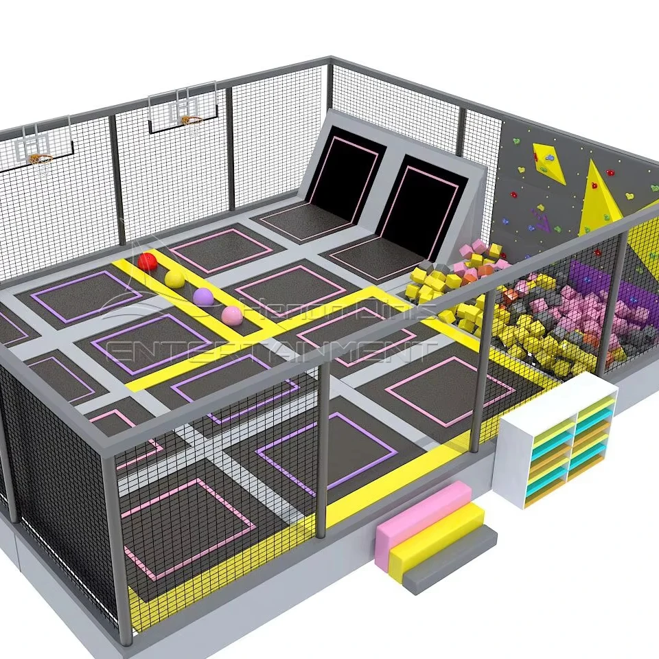 

New Product Hot Sale Kids Soft Play Set Kids Fence Trampoline Jump Amusement Park Facilities Playground Indoorpromote sales
