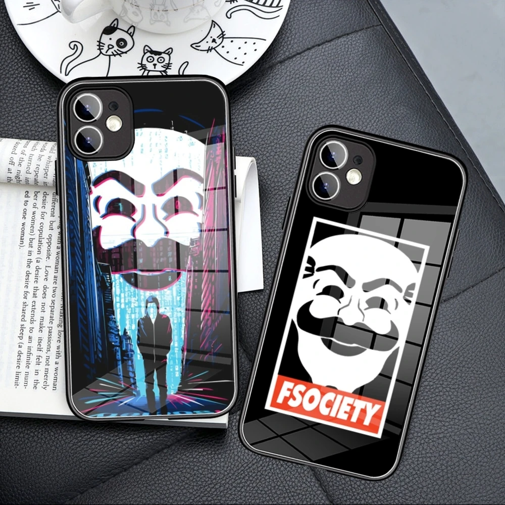 Mr Robot First-rate  Phone Case Tempered Glass FOR IPhone15  14 13 11 12 Pro 8 7 Plus X 13 Pro MAX XR XS MINI Covers